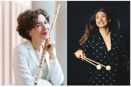 Concert avec Juliette Hurel (flûte) et Vassilena Serafimova (marimba) dans le cadre des 35èmes Rencontres Musicales de Noyers – Noyers sur Serein (Eglise notre dame de Noyers) (affiche de l’événement)