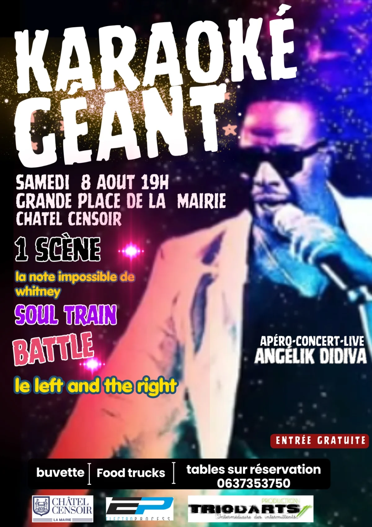 Karaoké Géant – Châtel-Censoir (Grande place de la Mairie) (affiche de l’événement)