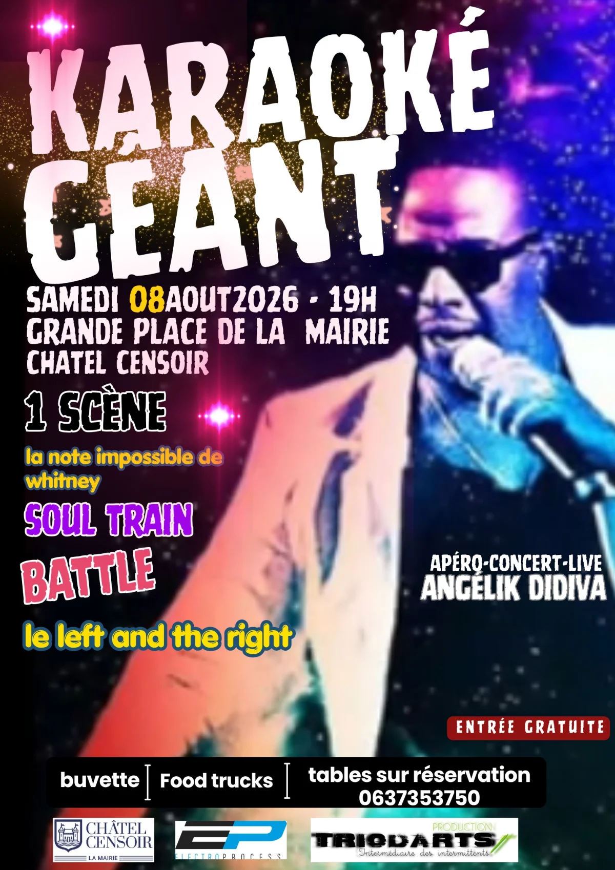 Karaoké Géant – Châtel-Censoir (Grande place de la Mairie) (affiche de l’événement)