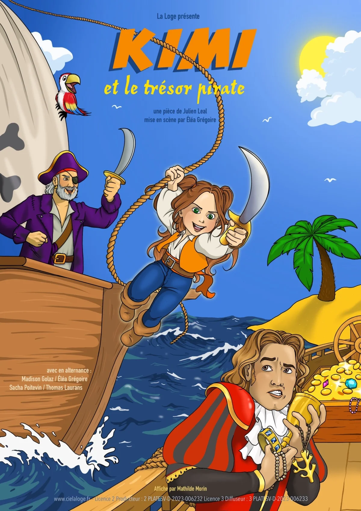 Kimi et le trésor pirate (Sortie de résidence ) / dès 3 ans / Séance réservée aux scolaires, si vous êtes un établissement intéressé / Contactez-nous – Auxerre (Théâtre La scène des quais) (affiche de l’événement)