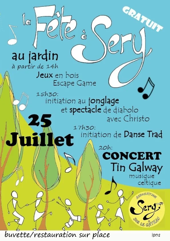 La fête à Sery – Sery (Jardin de l'association) (affiche de l’événement)