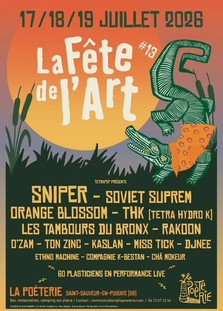 La Fête de L'art 2026 / Venez célébrer l'Art sous toutes ses formes – Saint-Sauveur-en-Puisaye (La Poèterie) (affiche de l’événement)