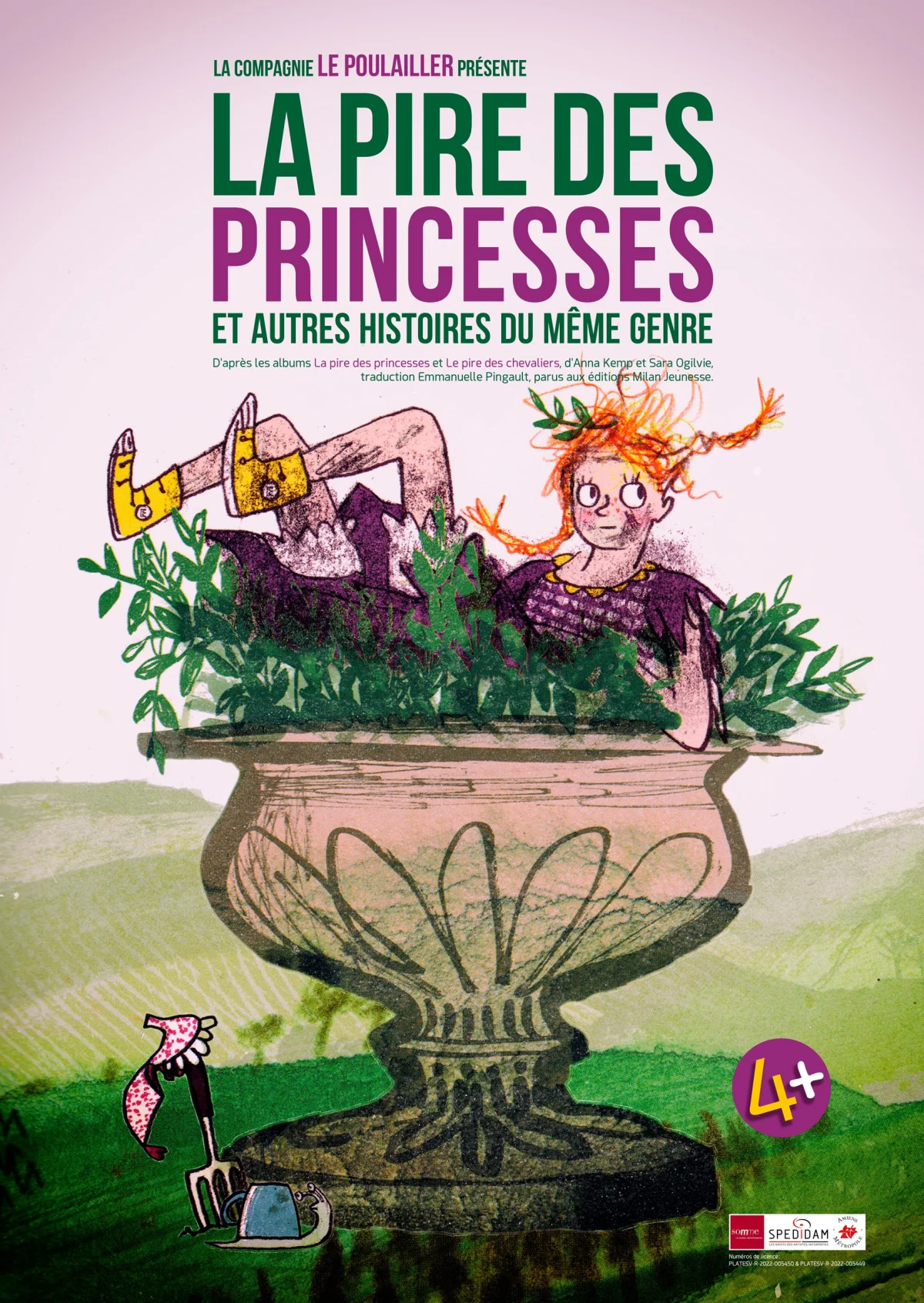"La Pire des Princesses" et autres histoires du même genre (spectacle jeune public à partir de 4 ans) – Monéteau (Le Skenet'Eau) (affiche de l’événement)