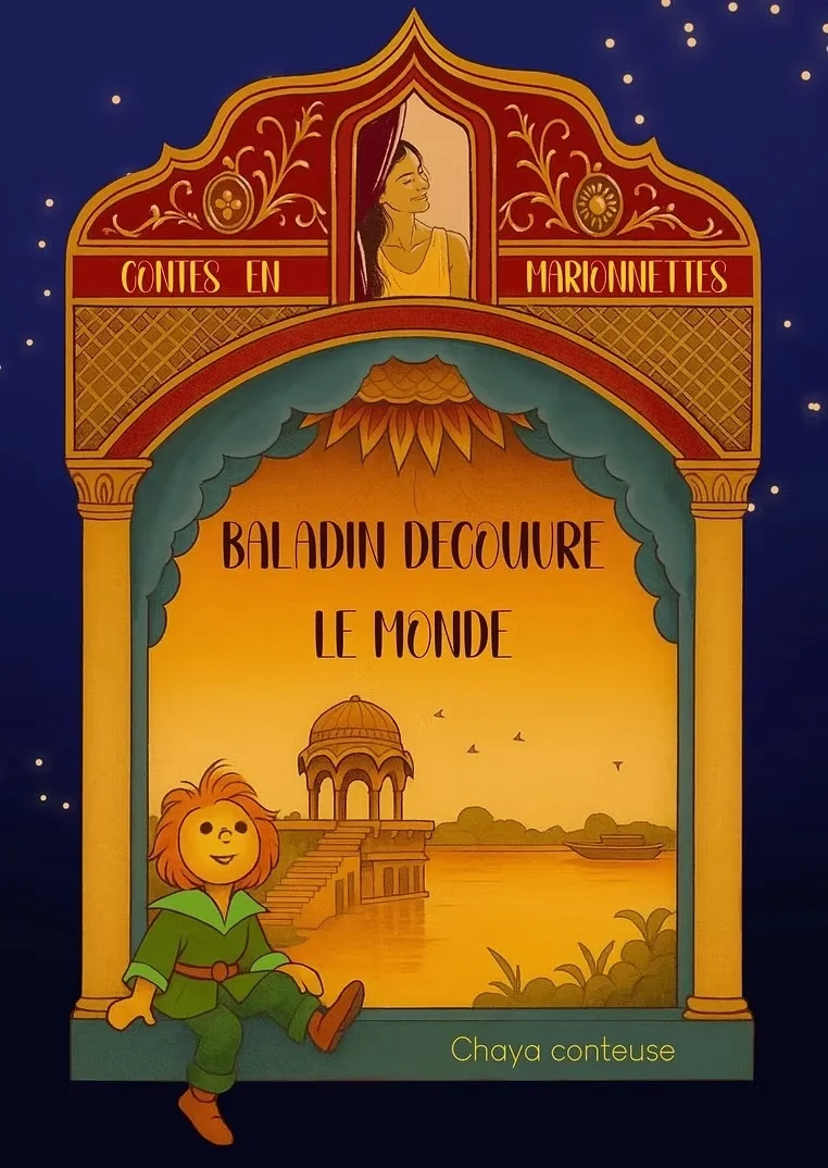 Baladin découvre le monde / spectacle de marionnettes / dès 3 ans – Auxerre (théâtre La Scène des Quais) (affiche de l’événement)