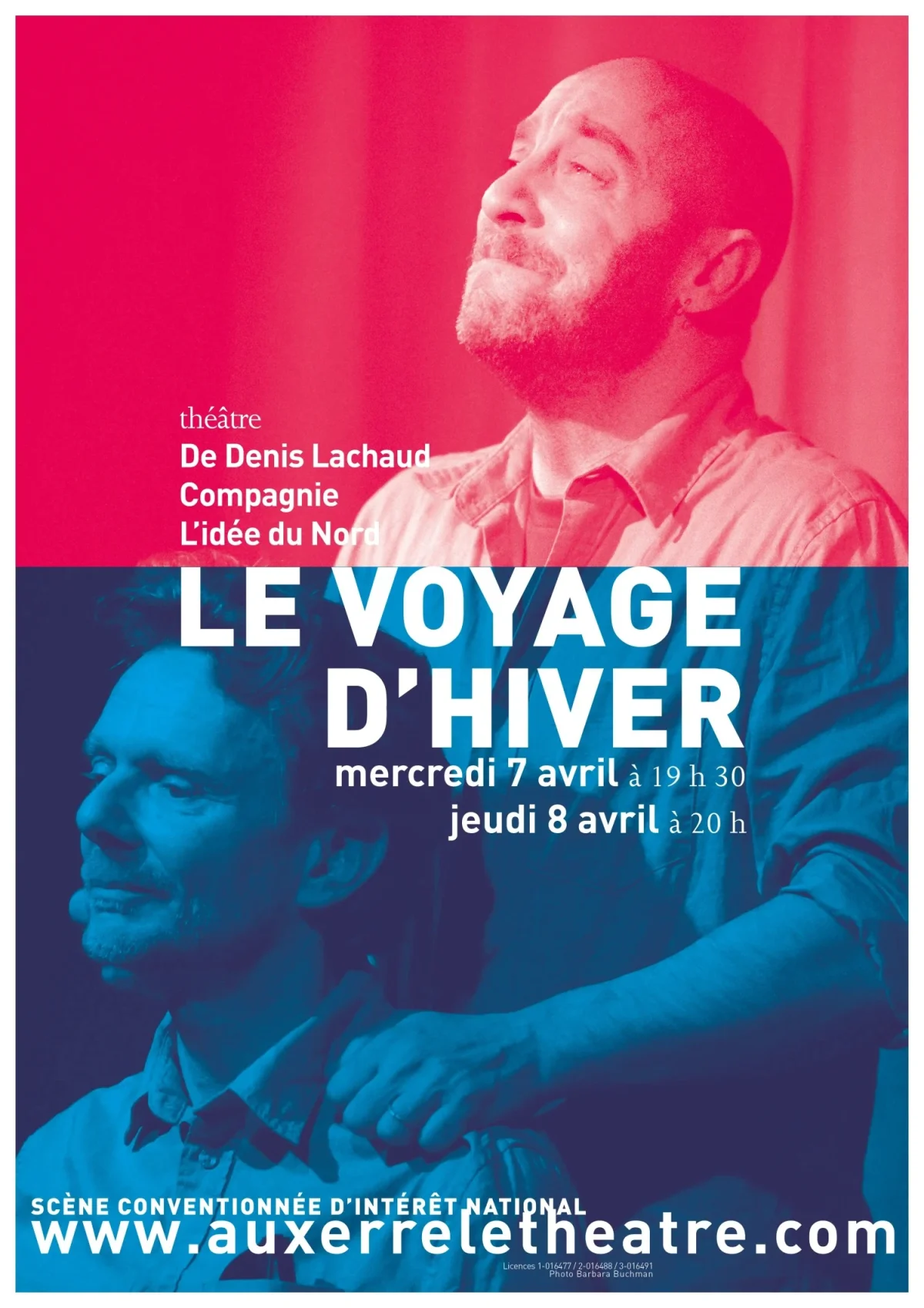 Le voyage d’hiver – Auxerre (Théâtre d'Auxerre) (affiche de l’événement)