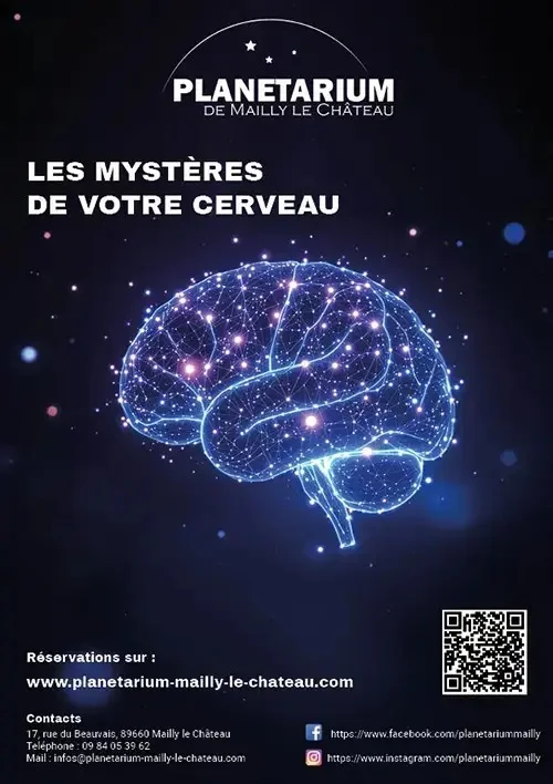 Les mystères de votre cerveau – Mailly-le-Château (Planétarium - Espace nature du Beauvais) (affiche de l’événement)