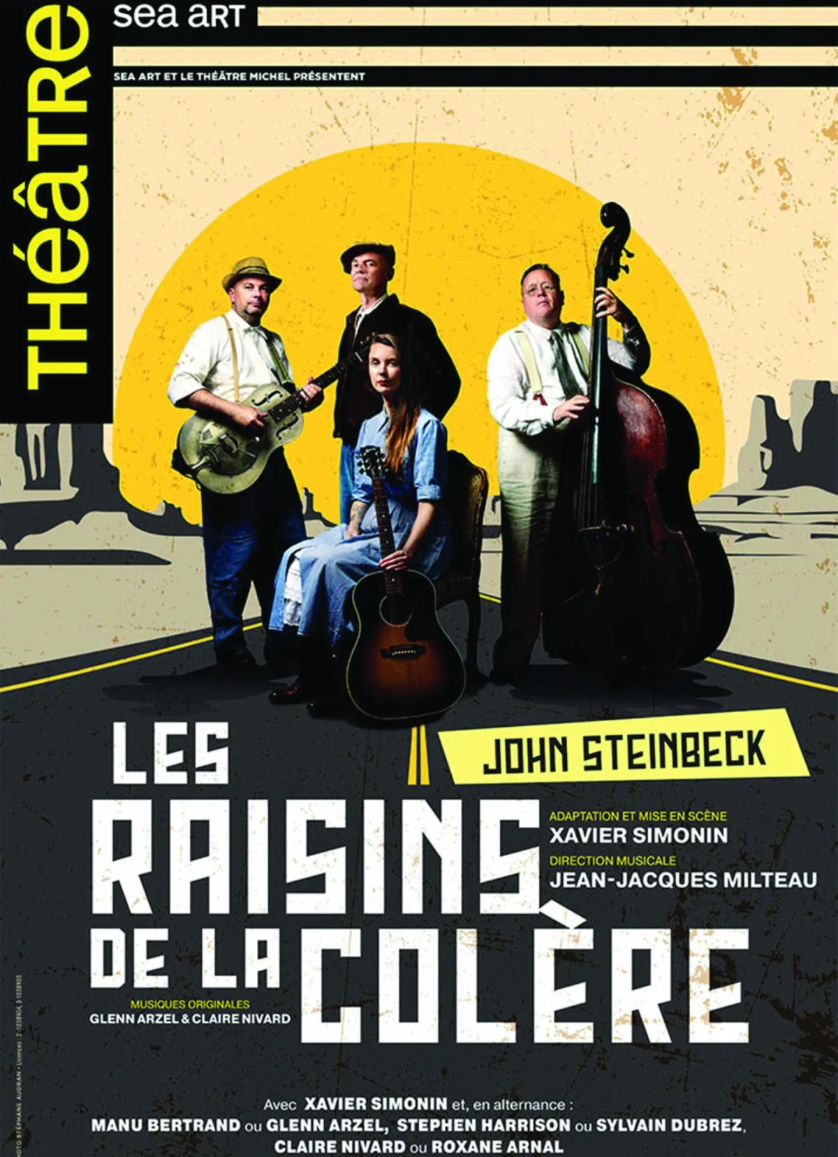 A prévoir // Spectacle musical : "Les raisins de la colère" d'après John Steinbeck (seul-en-scène accompagné par de la musique en live) – Monéteau (Le Skenet'Eau) (affiche de l’événement)