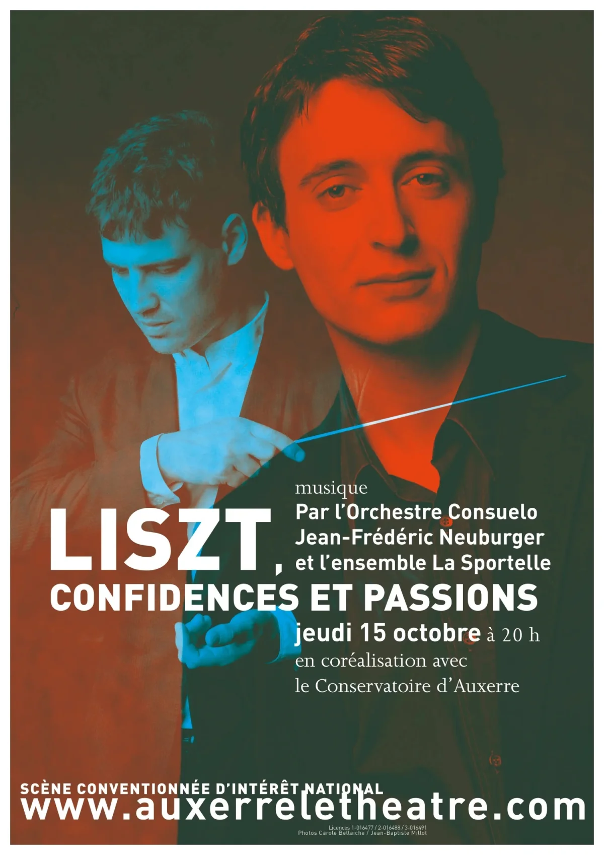 Liszt, confidences et passions – Auxerre (Théâtre d'Auxerre) (affiche de l’événement)