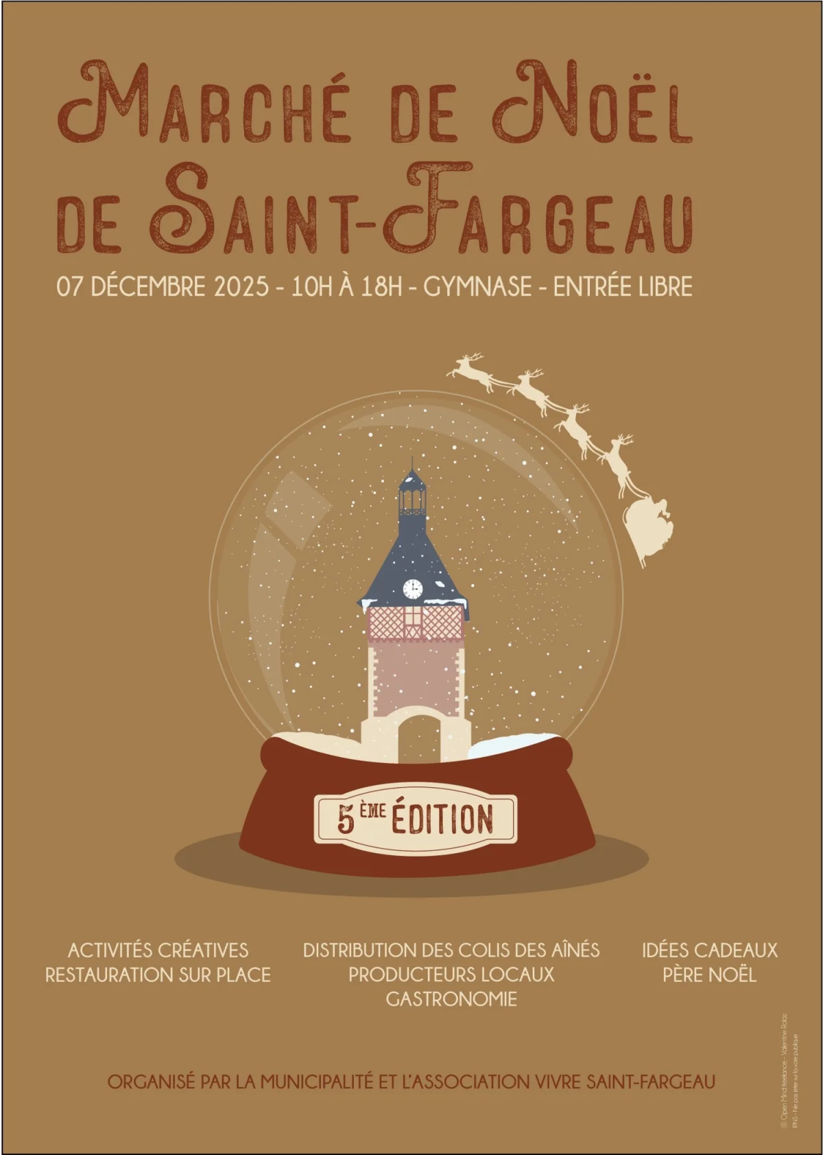 Marché de Noël de Saint-Fargeau – Saint-Fargeau  (Gymnase Jean de Herdt) (affiche de l’événement)