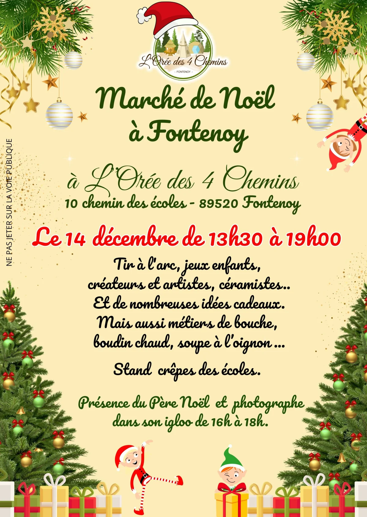 Marché de Noël – Fontenoy (L'Orée des 4 chemins) (affiche de l’événement)