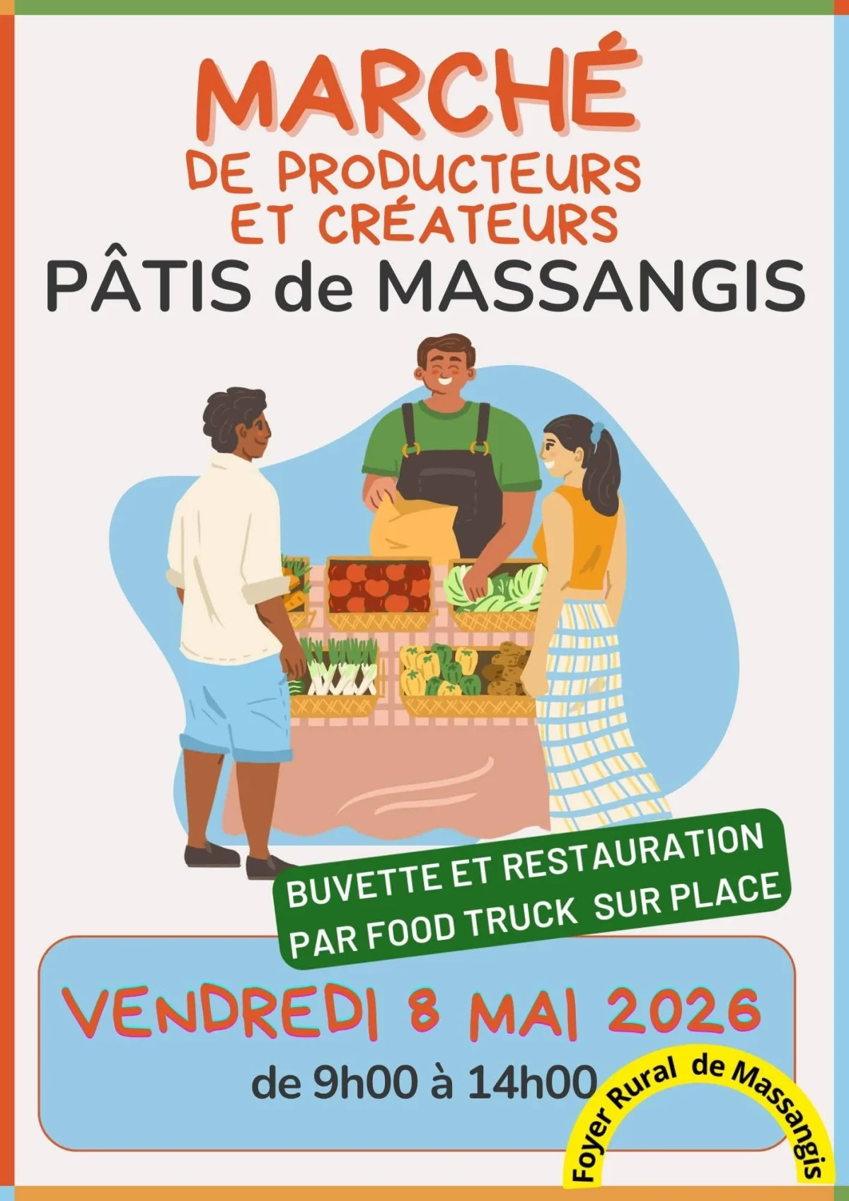 Marché de producteurs et de créateurs – Massangis (Pâtis de Massangis) (affiche de l’événement)