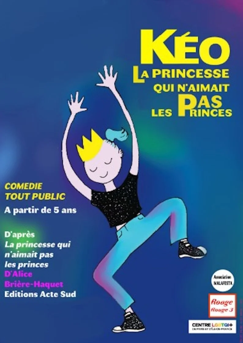 Kéo : la princesse qui n'aimait pas les princes /Spectacle théâtral jeune public / À partir de 5 ans – Auxerre (Théâtre La scène des quais) (affiche de l’événement)