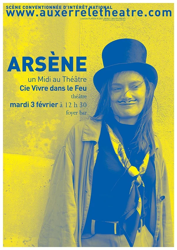 Midi au Théâtre : Arsène – Auxerre (Théâtre d'Auxerre) (affiche de l’événement)