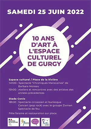 10 ans d'art  l'Espace culturel : spectacles, ateliers, rencontres et concert