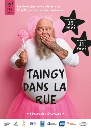 Taingy dans la Rue (17ème édition) : festival des arts de la rue et de spectacles vivants gratuits sur 2 jours (théâtre, cirque, magie, musique)