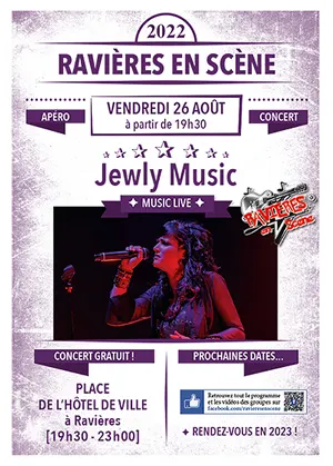 4ème apéro-concert avec Jewly (Rock engagé et émouvant) dans le cadre de Ravières en Scène (saison 7)