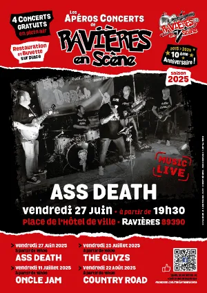 Ravières en Scène (10ème édition) : 1er apéro-concert avec avec Ass Death (Revivez AC/DC)