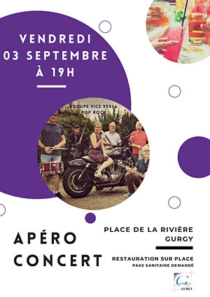 Apéro-concert avec Vice Versa (Pop rock des années 60 à aujourd'hui)