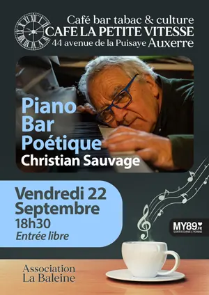 Apro piano bar potique avec Christian Sauvage 