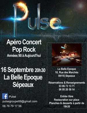 Apro-concert rock avec le groupe Pulse (annes 90  aujourd'hui)