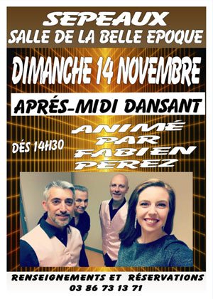 Après-midi dansant animé par Fabien PEREZ