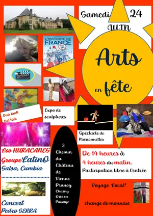 Arts en fête : Brocante + Concerts + Bal folk + Théâtre + Cinéma + Expos + Marché de producteurs locaux + Animations