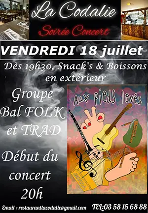 Bal Folk avec le groupe Aux Pieds Levés