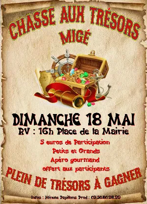 Fabuleuse Chasse aux Trésors (pour petits et grands) suivi d'un apéro gourmand offert aux joueurs