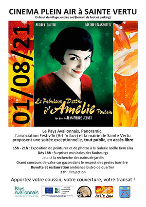 Cinéma plein air (tout public) :