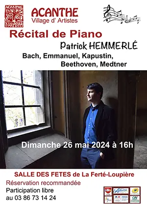 Concert de musique classique avec Patrick Hemmerl (pianiste)