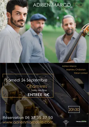 Concert avec Adrien Marco Trio (jazz manouche)