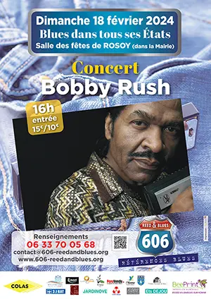 Concert de blues avec Bobby Rush dans le cadre 