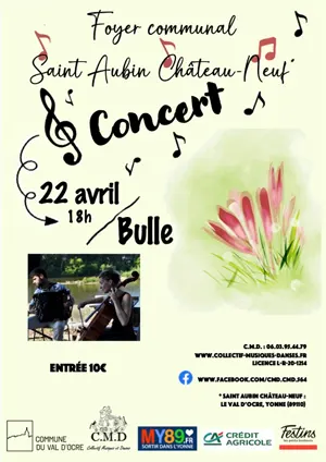 Concert avec Bulle (duo accordéon-violoncelle)