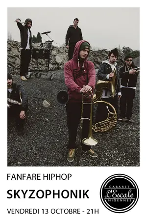 Concert avec Skyzophonik (fanfare hiphop)