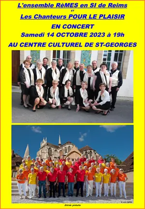 Concert avec L'ensemble Rmes en Si de Reims et Les Chanteurs Pour le Plaisir