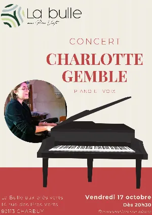 Concert avec Charlotte Gemble (Piano et Voix)