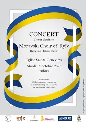Concert avec le Choeur Ukrainien Moravski Choir of Kyïv (direction Olena Radko)