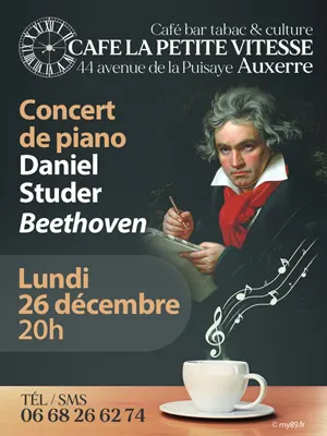 Concert de piano classique : Daniel Studer joue Beethoven