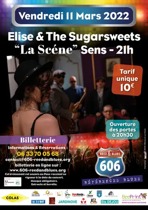 Concert avec Elise & The Sugarsweets (Blues, Soul et Rhythm & Blues française)