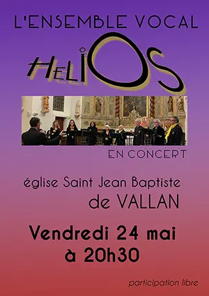 Concert avec l'Ensemble vocal Hlios (direction Eric Martin)