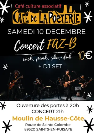 Concert Faz-B (rock, punk, ska, dub) + DJ Set