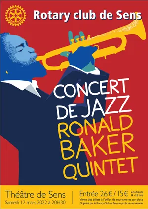 Concert de jazz avec Ronald Baker Quintet (au profit des oeuvres du Rotary Club de Sens)