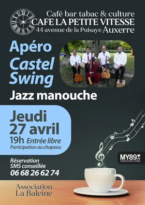 Apéro-concert Jazz manouche avec Castel Swing