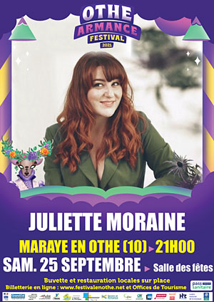 Othe-Armance Festival (festival itinérant) : Concert avec Juliette Moraine (chanson, variété française)