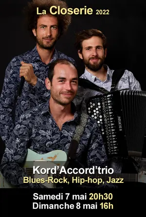 Concert : Kord’Accord’trio (métissage musical / blues-rock, hip-hop, jazz)