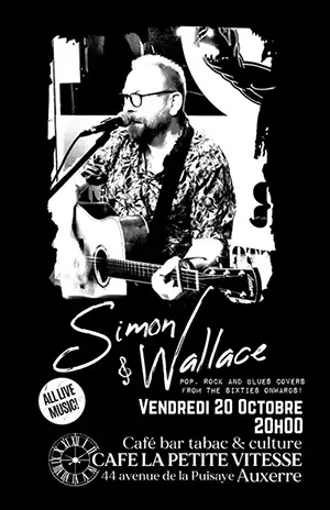 Concert pop-rock-blues from the sixties from Simon Wallace