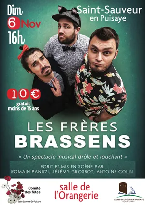 Concert avec Les Frères Brassens (Spectacle musical autour des œuvres de George Brassens sur des musiques swing)