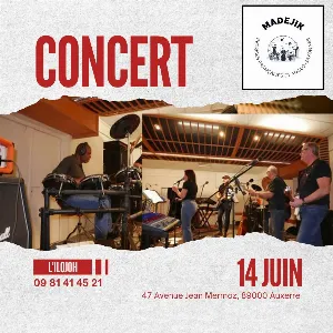 Concert avec Madejik (pop-rock, reprises de variété française et anglo-saxonne)