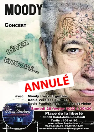 CONCERT ANNULE // Concert avec Moody (Auteur, compositeur, interprte) pour la sortie de son nouvel EP 