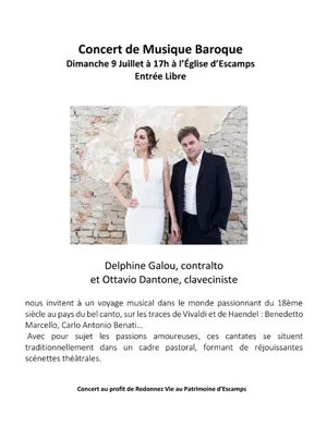 Concert de Musique Baroque avec Delphine Galou (contralto) et Ottavio Dantone (clavecin)